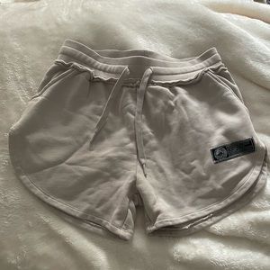 alphalete very terry sweatshort color “moonstone” size M